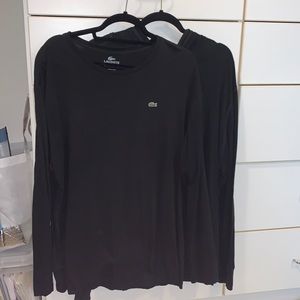 2 Long Sleeve Lacoste Shirts